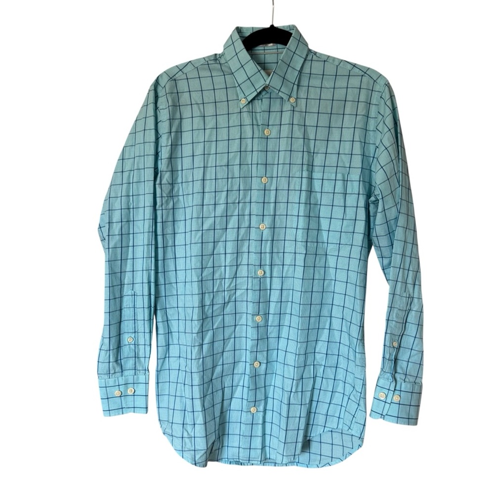 Peter Millar Bendigo Cotton Sport Shirt in Powder Blue Small